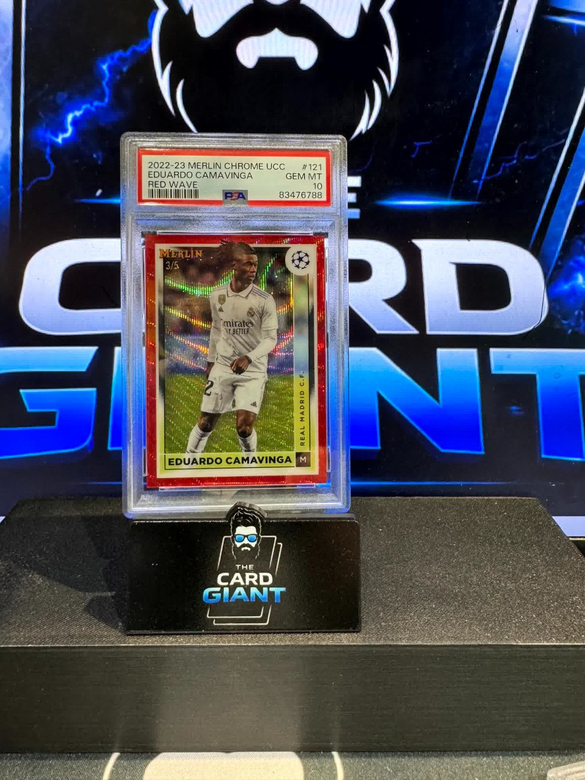 Eduardo Camavinga /5 PSA 10  Topps Merlin Real Madrid ⚽