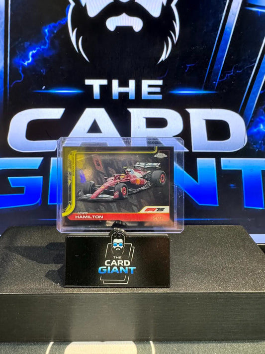 Lewis Hamilton /75 Logofractor Ferrari Topps Chrome 75 🏎️🏎️