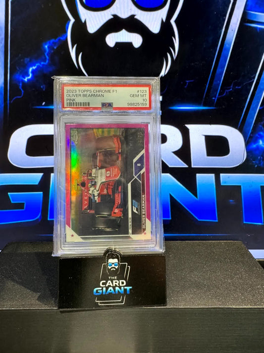 Oliver Bearman /75 PSA 10  F2 (rookie) 2023 Topps Chrome 🏎️🏎️