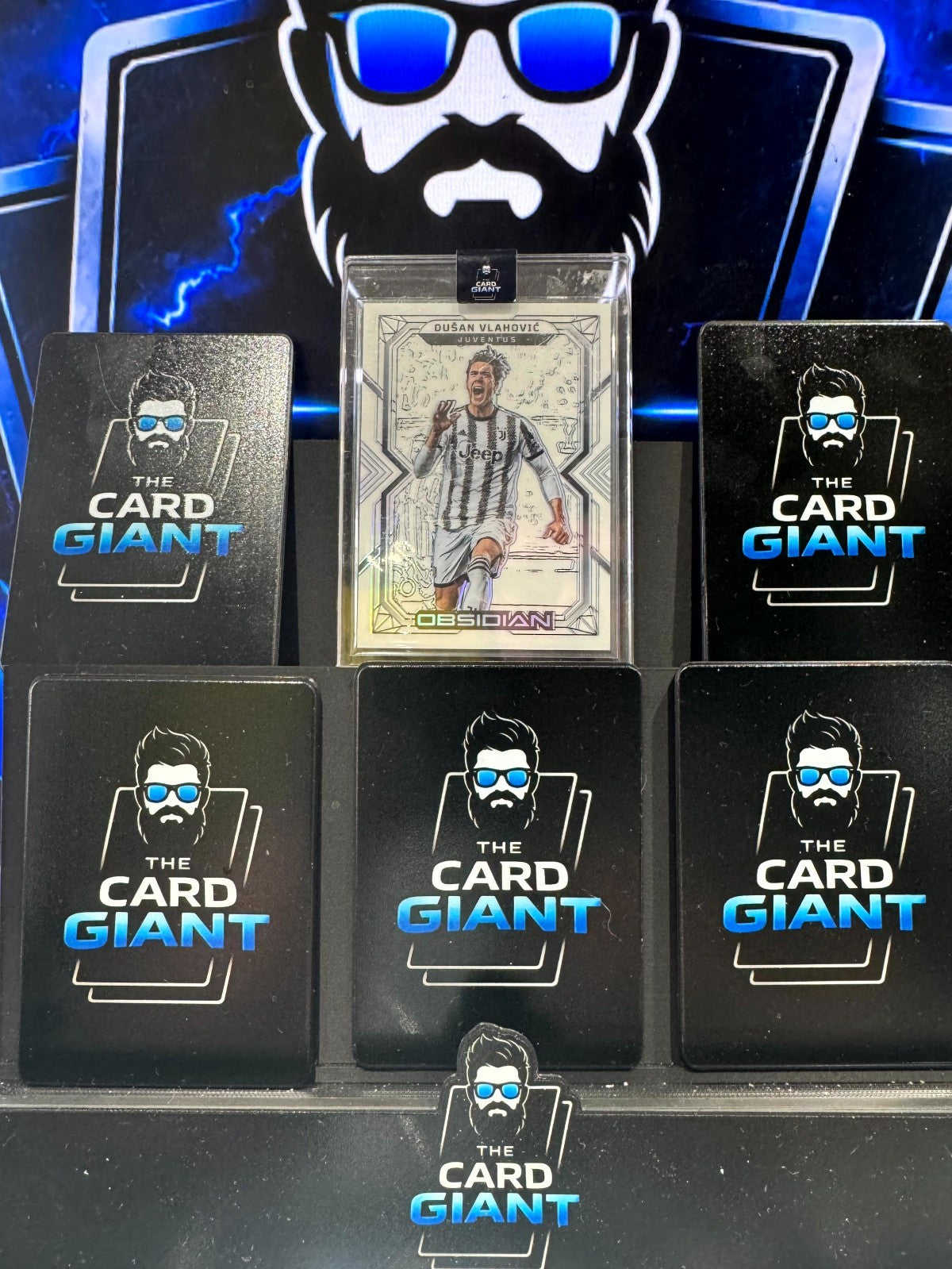Dusan Vlahovic 1/9 Contra White Obsidian Juventus Panini