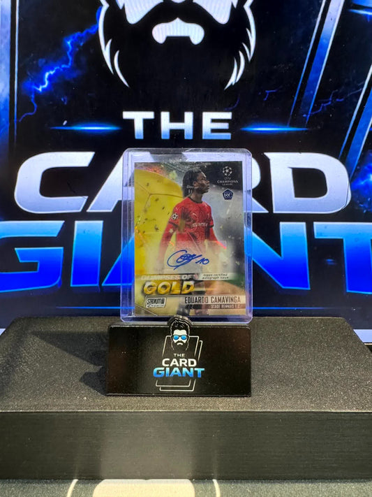 Eduardo Camavinga Auto Rookie /100 State Rennais/Real Madrid ⚽Topps Stadium 