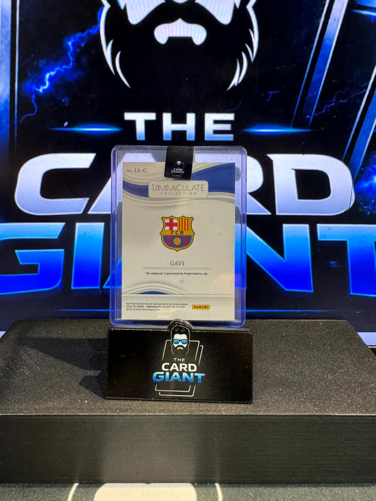 Gavi /5 Auto Immaculate Barcelona Panini 23 / 24 