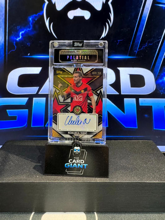 Nemanja Vidic /10 Auto Twilight Treasure RUBY Diamond Manchester United Palatial