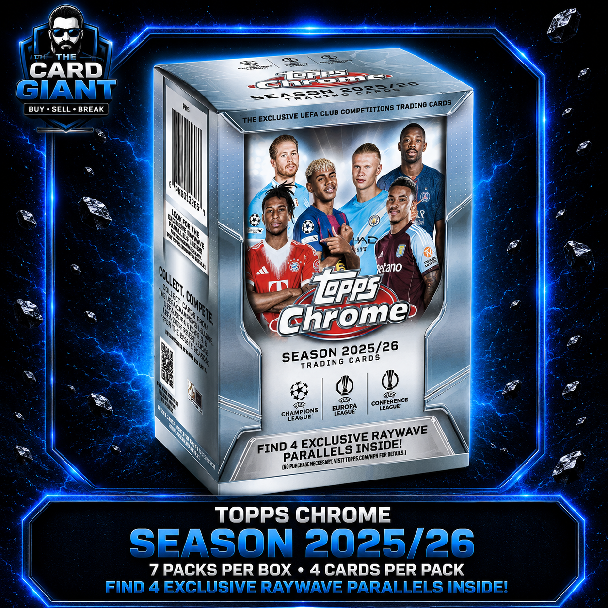 Blaster Box Topps  UCC Chrome 25/26
